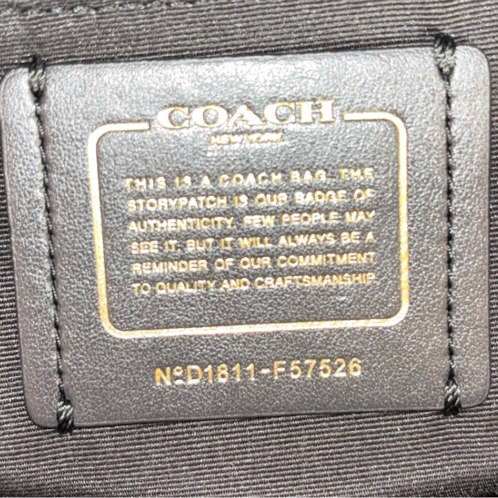 Coach 2018 Ava Tote Bag in black crossgrain leather NWOT - Picture 15 of 16